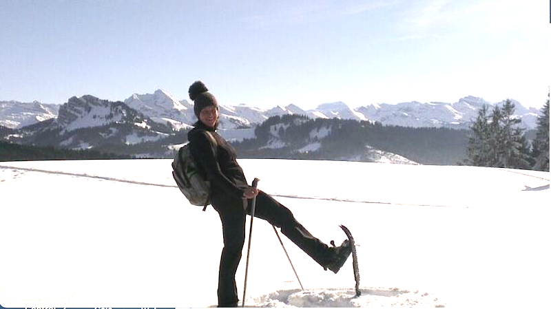 Schneeschuhläuferin Ingrid Cavegn