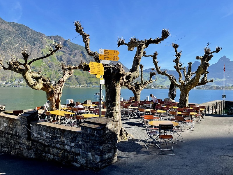 Wirtschaft bei der Schifflände in Treib (Fotos: Thomas Widmer)