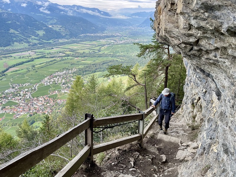 Hart an der Kante – nur noch ein paar Meter bis zum Fadärastein
