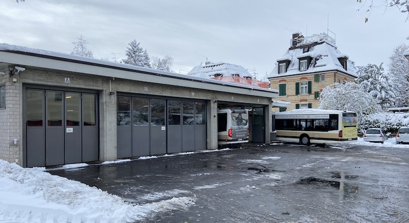 Vernachlässigte Infrastruktur: Depot des Zolliker Autobusbetriebs (Foto: ZN)
