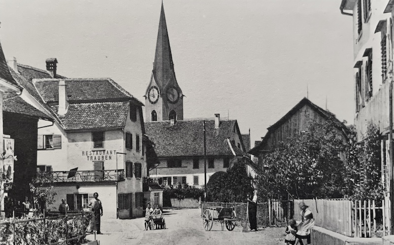 Der «Truben» um 1920 – ein echtes Dorfidyll