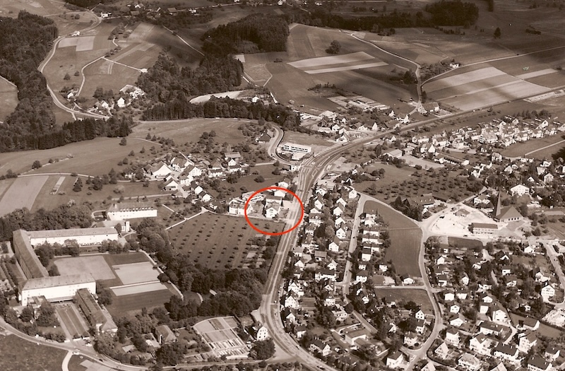 Von der «Waldau» existiert nur diese Flugaufnahme aus dem Jahr 1960