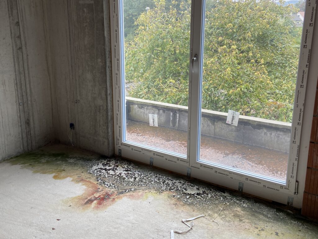 Am Rohbau nagt der Zahn der Zeit