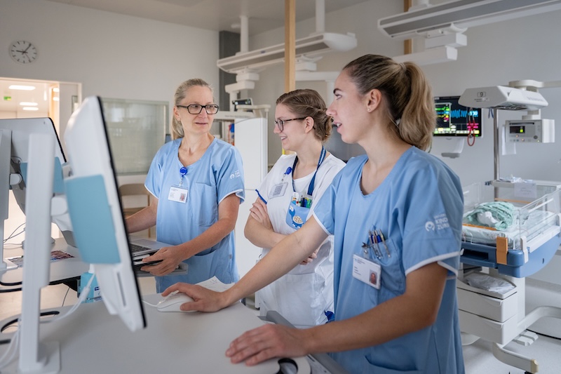 Teambesprechung auf der Station