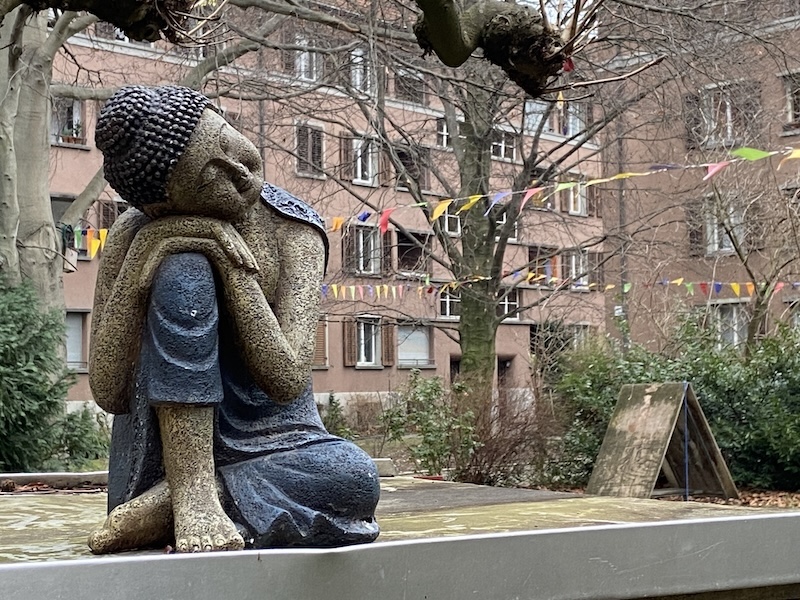 Kleine Skulptur im Erismannhof