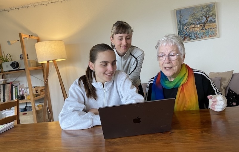 Victorine Fux (links), Alicia Luther und Rosmarie Liechti (Fotos: ZN)