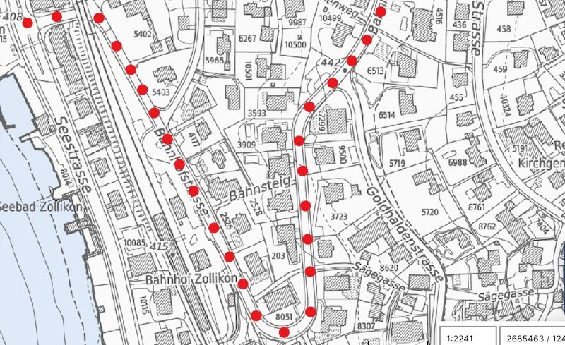 Bahnhofstrasse: vom See Richtung Dufourplatz