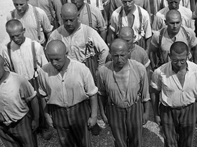 Häftlinge beim Appell im KZ Dachau (Foto: Gedenkstätte Dachau)