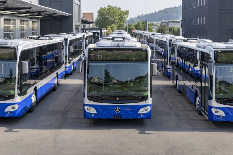 Moderner Fuhrpark der Verkehrsbetrieb Zürcher Oberland (Foto: VZO)